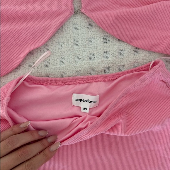 REVOLVE Pink Backless Halter Dress - Picture 5 of 6